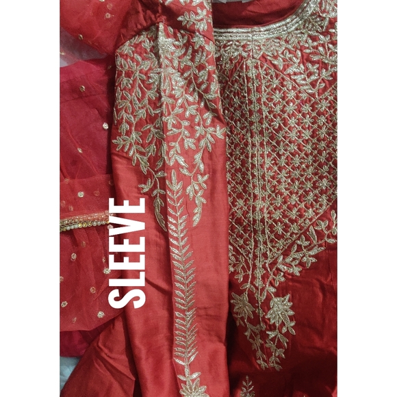 Biba silk anarkali suit set - Picture 6 of 10